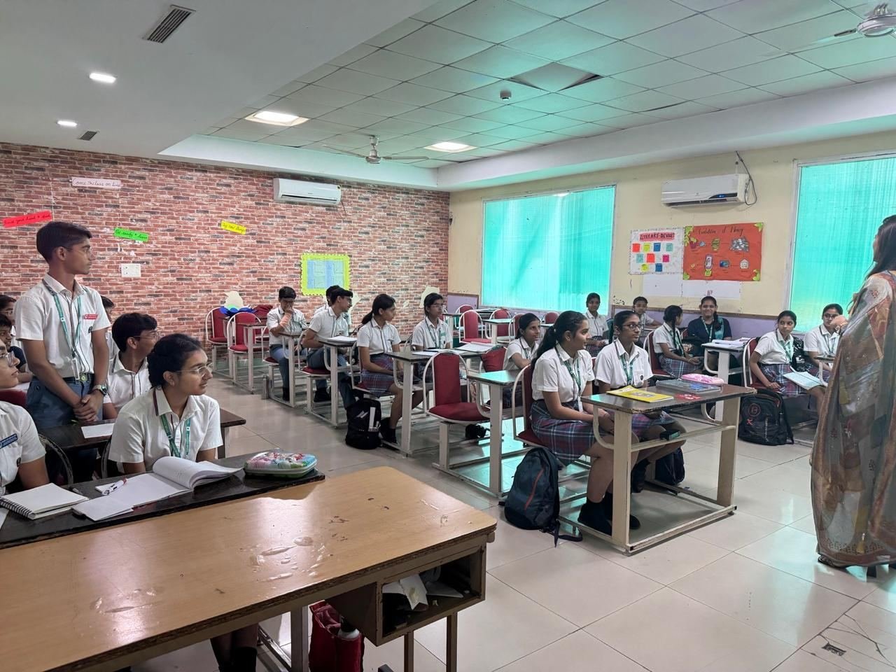 Students in a NITHIDI classroom session