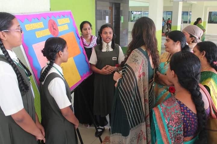 Students presenting their work